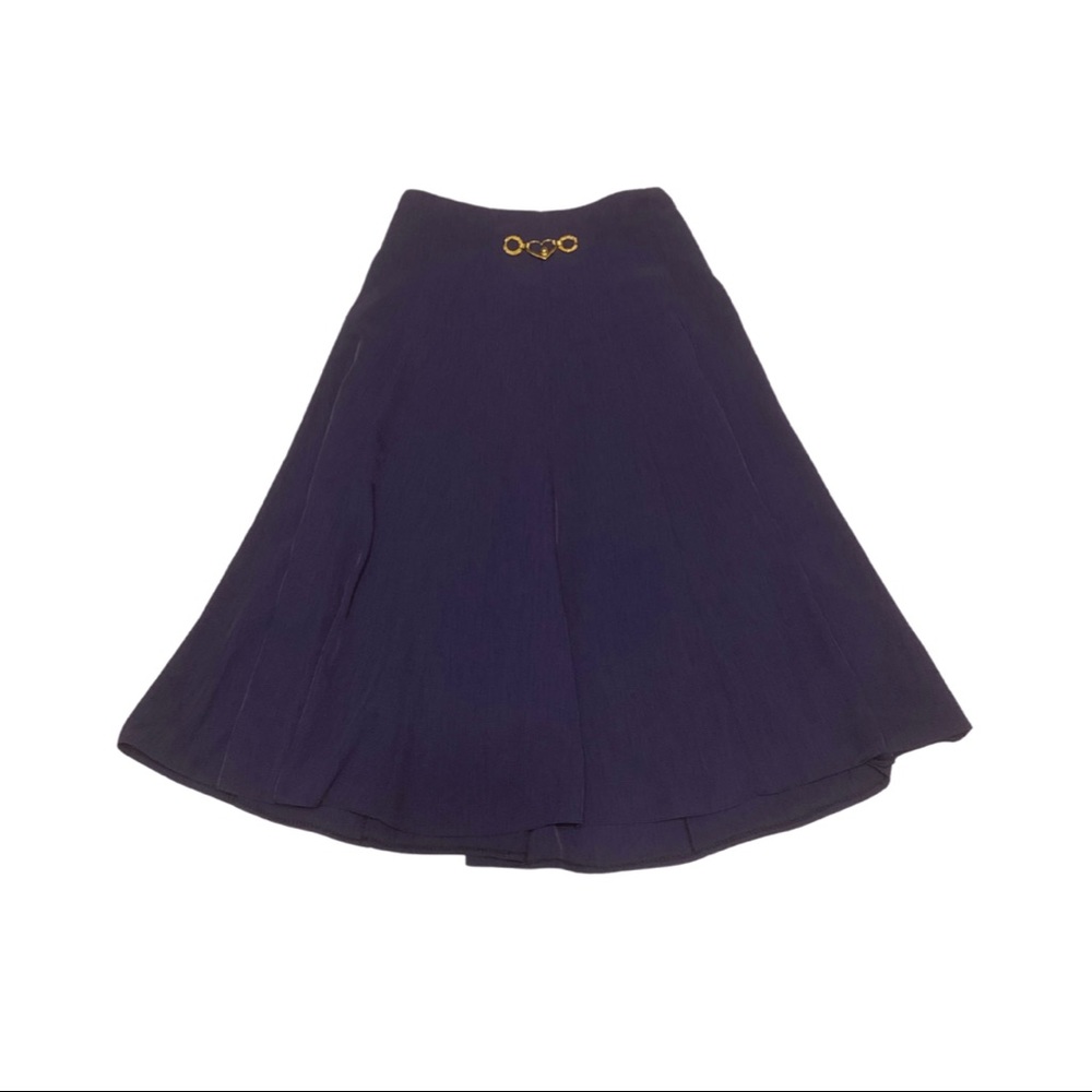 Vintage High Waist Midi Skirt